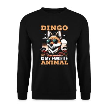 Dingo-liebhaber Westaustralien-tier-hundedingos - Unisex Pullover - Schwarz - Vorne - Alina (178cm) & Michal (187cm)