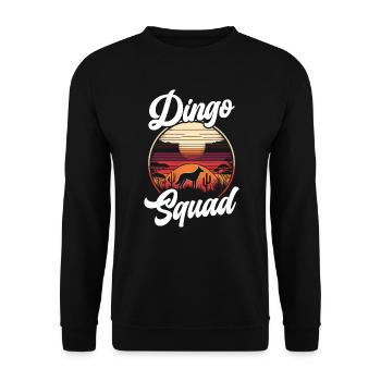 Dingo-liebhaber Westaustralien-tier-hundedingos - Unisex Pullover - Schwarz - Vorne - Alina (178cm) & Michal (187cm)