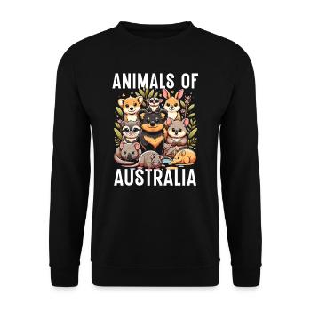 Dingo-liebhaber Westaustralien-tier-hundedingos - Unisex Pullover - Schwarz - Vorne - Alina (178cm) & Michal (187cm)