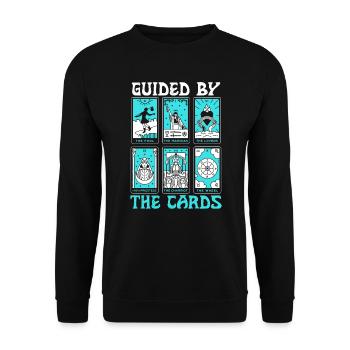 Tarotkartenleser, Kartomantien-enthusiast, - Unisex Pullover - Schwarz - Vorne - Alina (178cm) & Michal (187cm)
