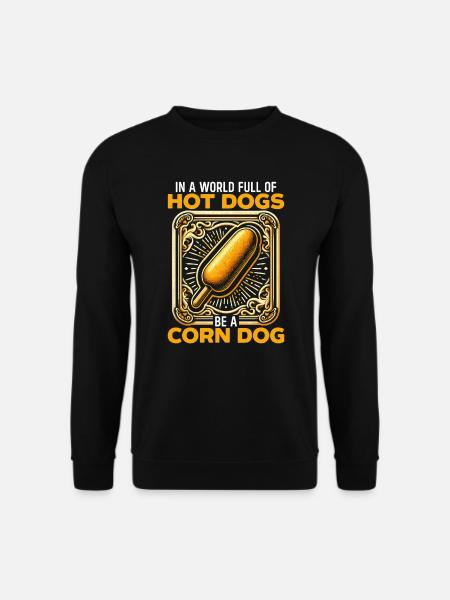 Corn Dog Lover Fast Food Würstchen Corndog - Unisex Pullover - Schwarz
