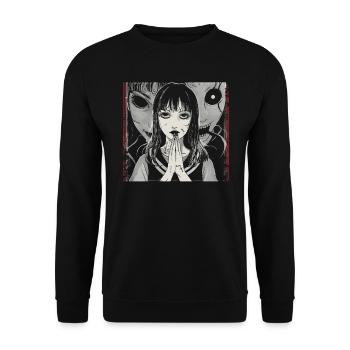 Vêtements occultes Mode gothique occulte - Sweat-shirt Unisexe - noir - Devant - Alina (178cm) & Michal (187cm)