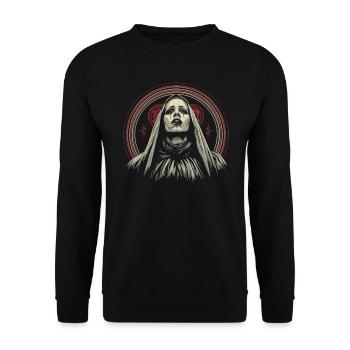 Vêtements occultes Mode gothique occulte - Sweat-shirt Unisexe - noir - Devant - Alina (178cm) & Michal (187cm)