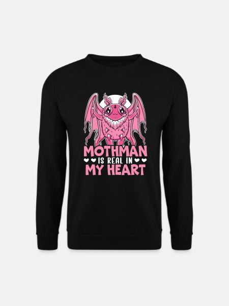 Mothman Lover Mythical Creature Cryptozoology - Unisex Sweatshirt - black