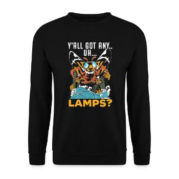 Mothman Lover Mythical Creature Cryptozoology - Unisex Sweatshirt - black - Front - Alina (178cm) & Michal (187cm)