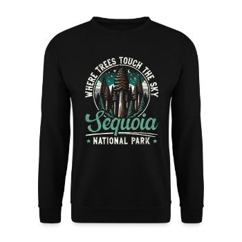 Sequoia-nationalpark Outdoor-reisen Usa Amerika - Unisex Pullover - Schwarz - Vorne - Alina (178cm) & Michal (187cm)