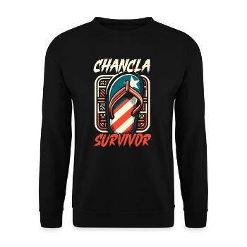 Puerto Rico Flagge Land Nationalität Pr Boricua - Unisex Pullover - Schwarz - Vorne - Alina (178cm) & Michal (187cm)