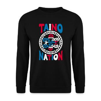 Puerto Rico Flagge Land Nationalität Pr Boricua - Unisex Pullover - Schwarz - Vorne - Alina (178cm) & Michal (187cm)