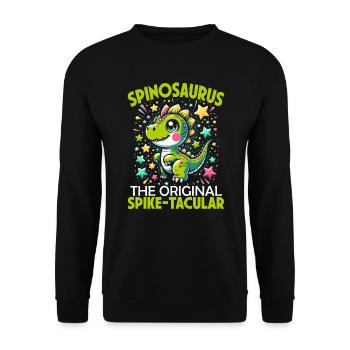 Dinosaur lover, dino fan - Unisex Sweatshirt - black - Front - Alina (178cm) & Michal (187cm)