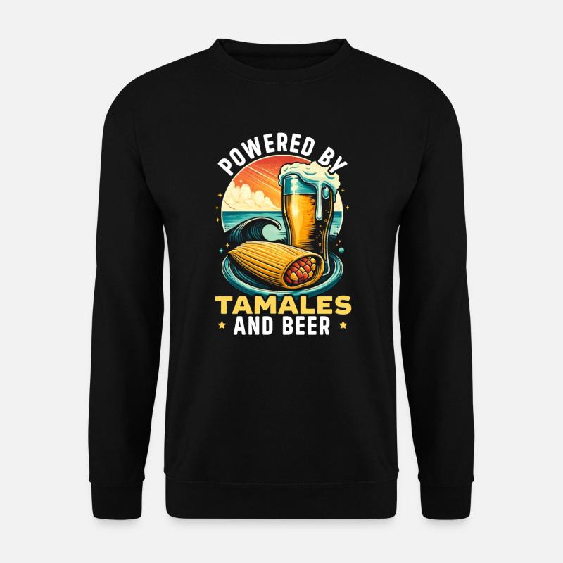 Mesoamerican dish tamales, Mexican - Unisex Sweatshirt - black