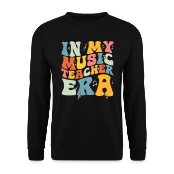 Music Teacher Music School Musician Musical - Unisex Sweatshirt - black - Front - Alina (178cm) & Michal (187cm)