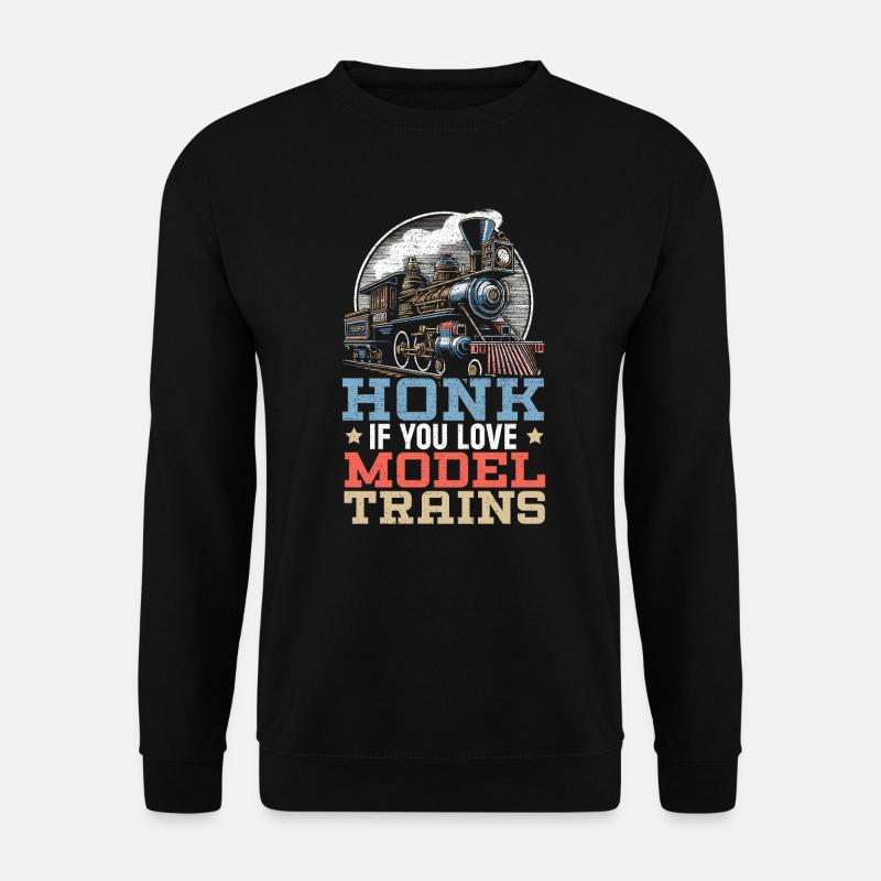 Chemin de fer miniature - Sweat-shirt Unisexe - noir