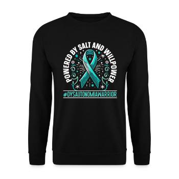 Dysautonomia Awareness Chronic Illness - Unisex Sweatshirt - black - Front - Alina (178cm) & Michal (187cm)