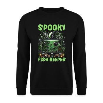 Costume de carnaval de carnaval d'Halloween - Sweat-shirt Unisexe - noir - Devant - Alina (178cm) & Michal (187cm)