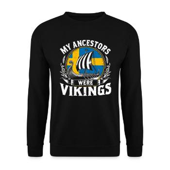 Culture viking nordique Mythologie nordique - Sweat-shirt Unisexe - noir - Devant - Alina (178cm) & Michal (187cm)