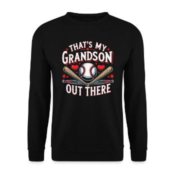 Baseball-oma Sport Baseball-liebhaber-großmutter - Unisex Pullover - Schwarz - Vorne - Alina (178cm) & Michal (187cm)