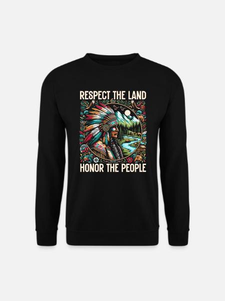 Indian Cherokee-Apache tribe - Unisex Sweatshirt - black