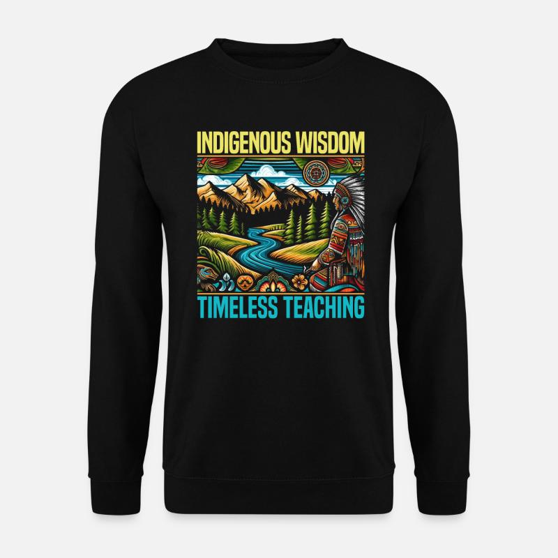Native American Cherokee-Apache tribe - Unisex Sweatshirt - black