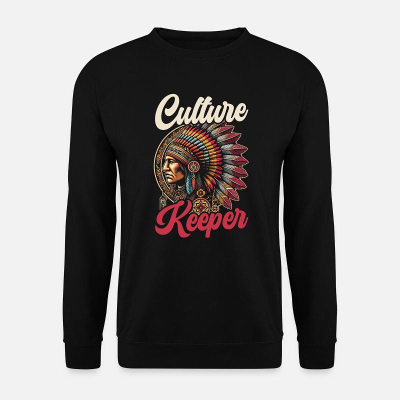 Tribu indienne Cherokee Apache - Sweat-shirt Unisexe - noir