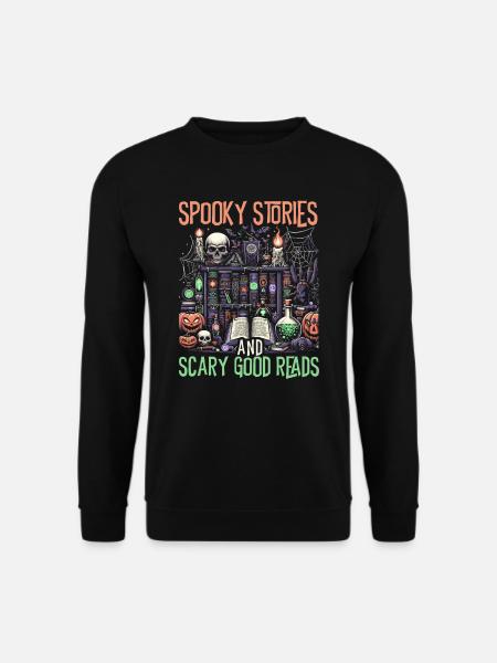 Livres amusants sur les costumes d'Halloween - Sweat-shirt Unisexe - noir