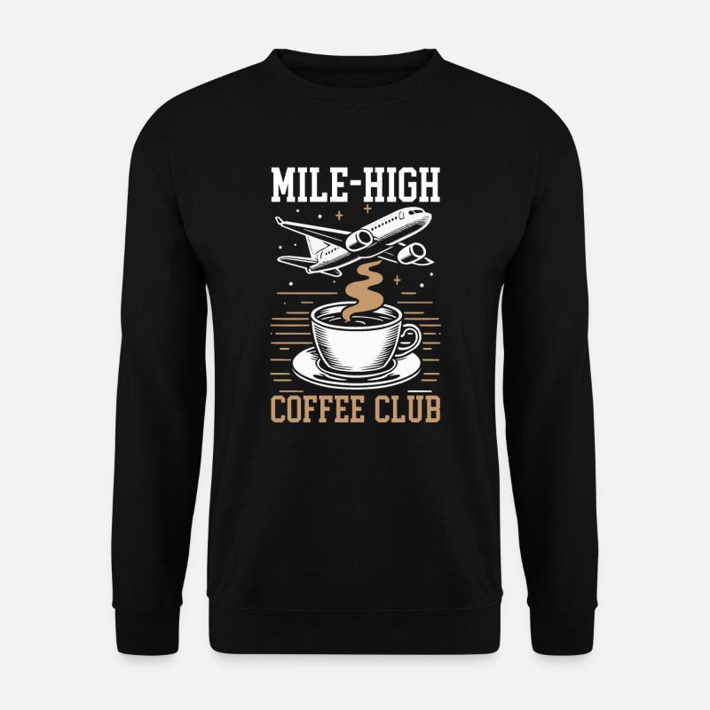 Stewardess Flugbegleiterin Flugzeugfahrt Luftfahrt - Unisex Pullover - Schwarz