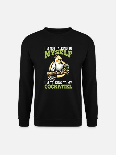 Cockatiel Lover Parrot - Unisex Sweatshirt - black