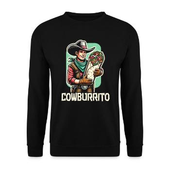 Cowboy Liebhaber Western Rodeo Reiter Bullenreiten - Unisex Pullover - Schwarz - Vorne - Alina (178cm) & Michal (187cm)