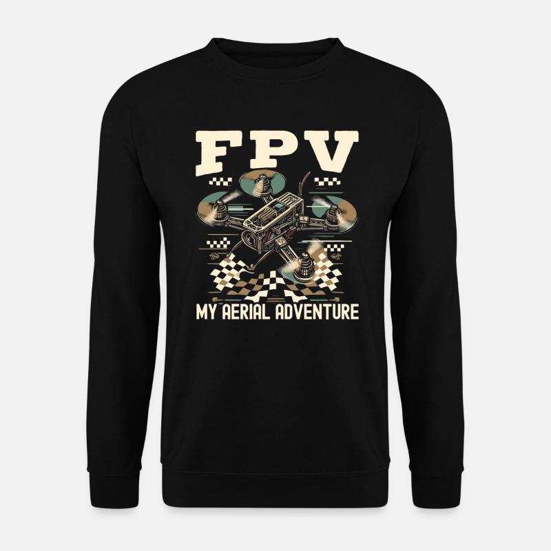 fpv drone pilot - Unisex Sweatshirt - black