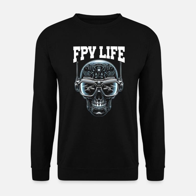 Pilote de drone FPV, télécommande - Sweat-shirt Unisexe - noir