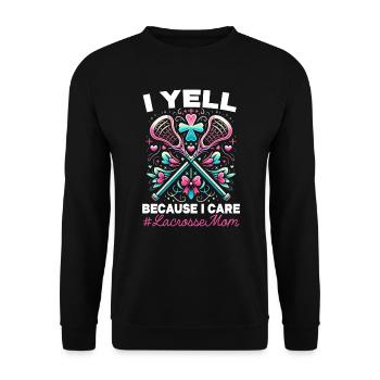 Lacrosse Spieler Lax Coach Sport Lacrosse Torwart - Unisex Pullover - Schwarz - Vorne - Alina (178cm) & Michal (187cm)
