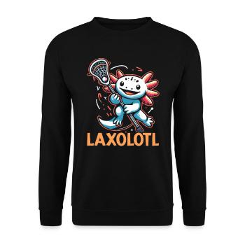 Lacrosse-spieler Lax Trainer Sport - Unisex Pullover - Schwarz - Vorne - Alina (178cm) & Michal (187cm)