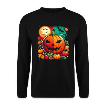Funny Halloween costume for basketball players, - Unisex Sweatshirt - black - Front - Alina (178cm) & Michal (187cm)