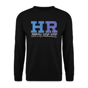 Hr Manager Job Personalmitarbeiter Hr - Unisex Pullover - Schwarz - Vorne - Alina (178cm) & Michal (187cm)