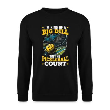 Pickleball-spieler Dink Sport Pickle Ball, Den Ich - Unisex Pullover - Schwarz - Vorne - Alina (178cm) & Michal (187cm)