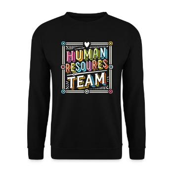 Hr Manager Job Personalmitarbeiter Hr - Unisex Pullover - Schwarz - Vorne - Alina (178cm) & Michal (187cm)