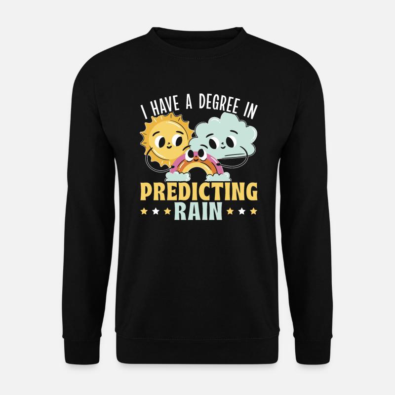Meteorologe Wettervorhersage Meteorologie - Unisex Pullover - Schwarz