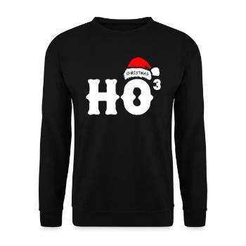 HoHoHo Noël - Sweat-shirt Unisexe - noir - Devant - Alina (178cm) & Michal (187cm)
