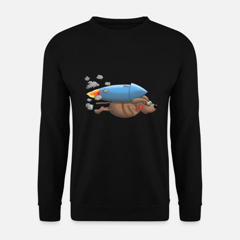 Raketen Hund - Unisex Pullover - Schwarz
