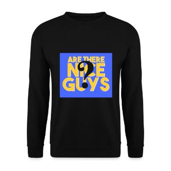 Y a-t-il des gars sympas? - Sweat-shirt Unisexe - noir - Devant - Alina (178cm) & Michal (187cm)