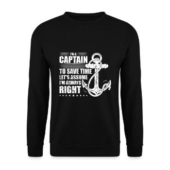 Schlepper Schleppboot Tug Life - Sweat-shirt Unisexe - noir - Devant - Alina (178cm) & Michal (187cm)