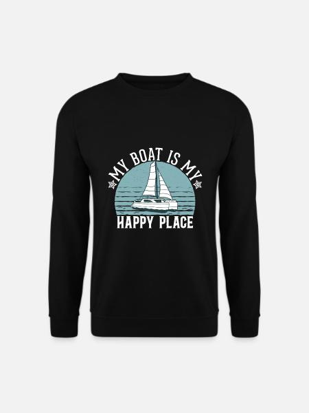 Catamaran Captain Sailboat - Unisex Sweatshirt - black