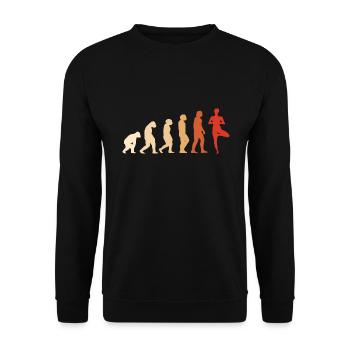 Yogi Evolution Yoga - Unisex Sweatshirt - black - Front - Alina (178cm) & Michal (187cm)