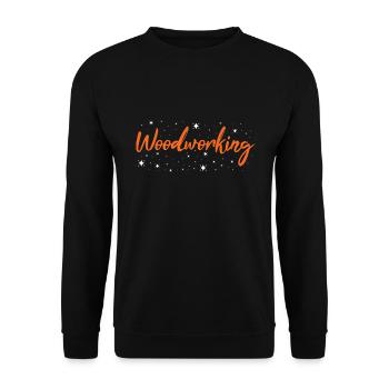 Woodworker Woodworking - Unisex Pullover - Schwarz - Vorne - Alina (178cm) & Michal (187cm)
