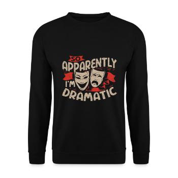 Musical Drama Theater - Unisex Pullover - Schwarz - Vorne - Alina (178cm) & Michal (187cm)
