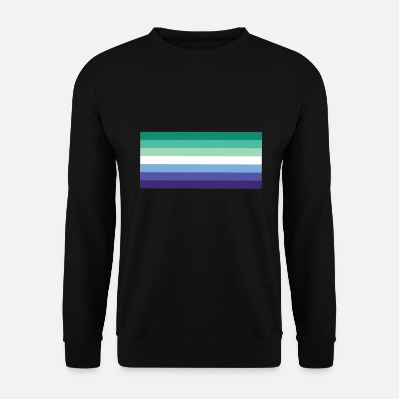 Gay Man Pride Flag - Unisex Sweatshirt - black