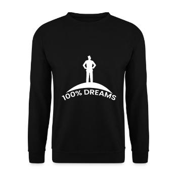 100% rêves - Sweat-shirt Unisexe - noir - Devant - Alina (178cm) & Michal (187cm)
