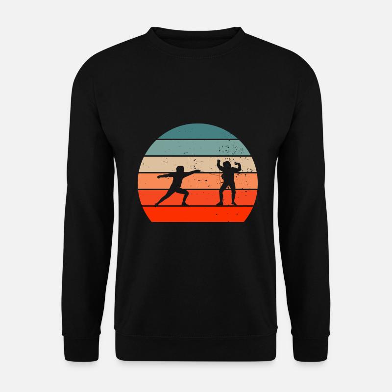 Fechten Geschenkidee für Fechter - Unisex Pullover - Schwarz