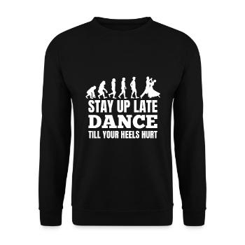 Formation en danse Ballroom Danse de couple - Sweat-shirt Unisexe - noir - Devant - Alina (178cm) & Michal (187cm)
