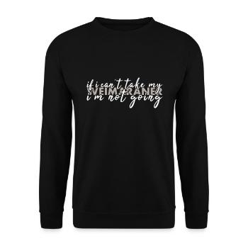 Prends mon braque de Weimar, je n’y vais pas - Sweat-shirt Unisexe - noir - Devant - Alina (178cm) & Michal (187cm)