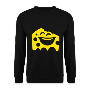 Laughing Cheese – Conception de fromage amusante - Sweat-shirt Unisexe - noir - Devant - Alina (178cm) & Michal (187cm)